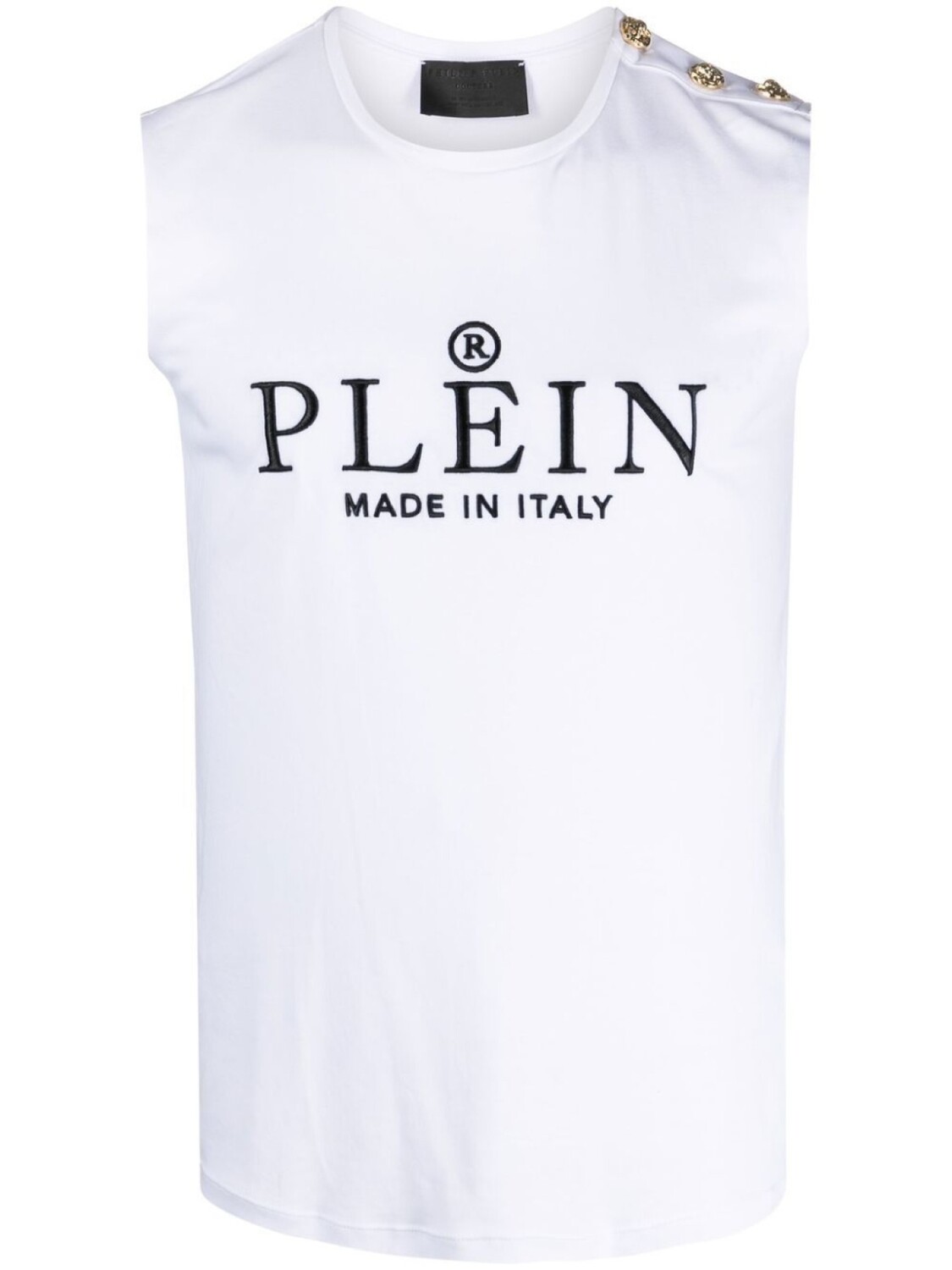 

Philipp Plein топ с логотипом, белый