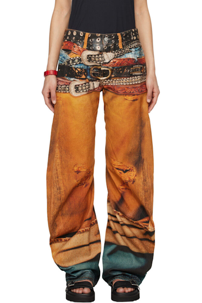 

Джинсы Orange Stacked Belts Acne Studios