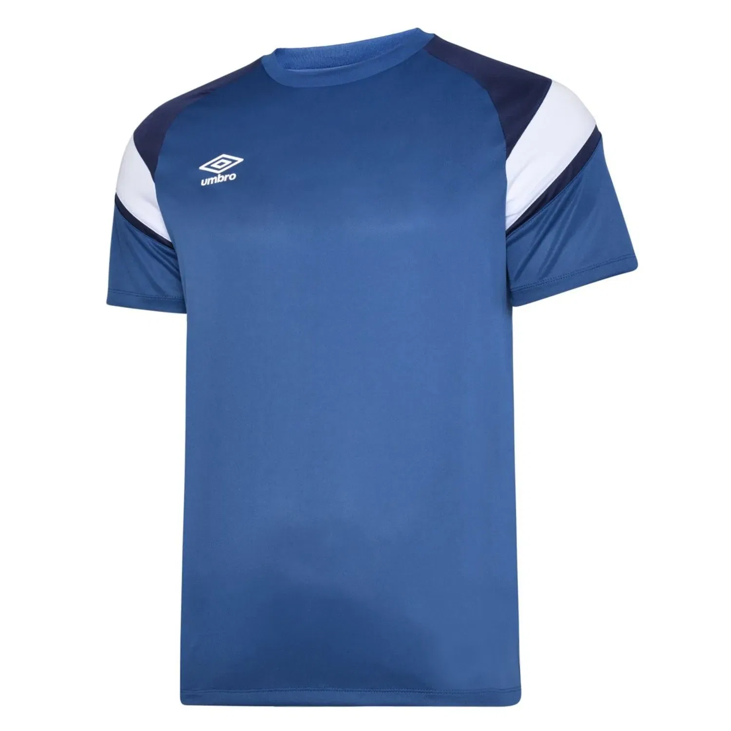 Футболка с контрастными вставками Umbro, темно-синий