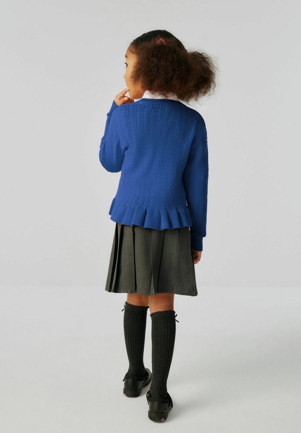 

REGULAR FIT School Cable Clarks, Кардиган синий