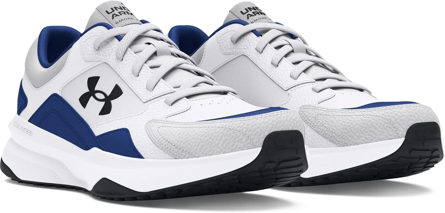 Мужские кроссовки Under Armour UA Edge Lthr Cross Trainer, White Tech Blue Black — фото 3