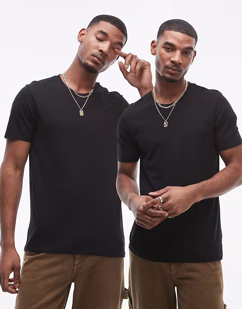 

Упаковка из 2 футболок AllSaints черного цвета