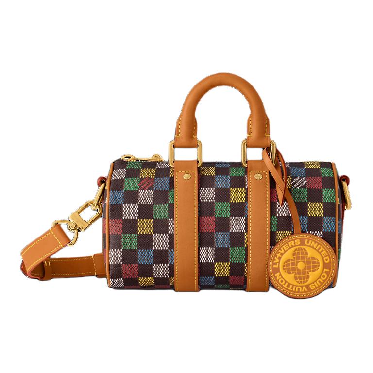 

LOUIS VUITTON Кожаная сумка унисекс разноцветная
