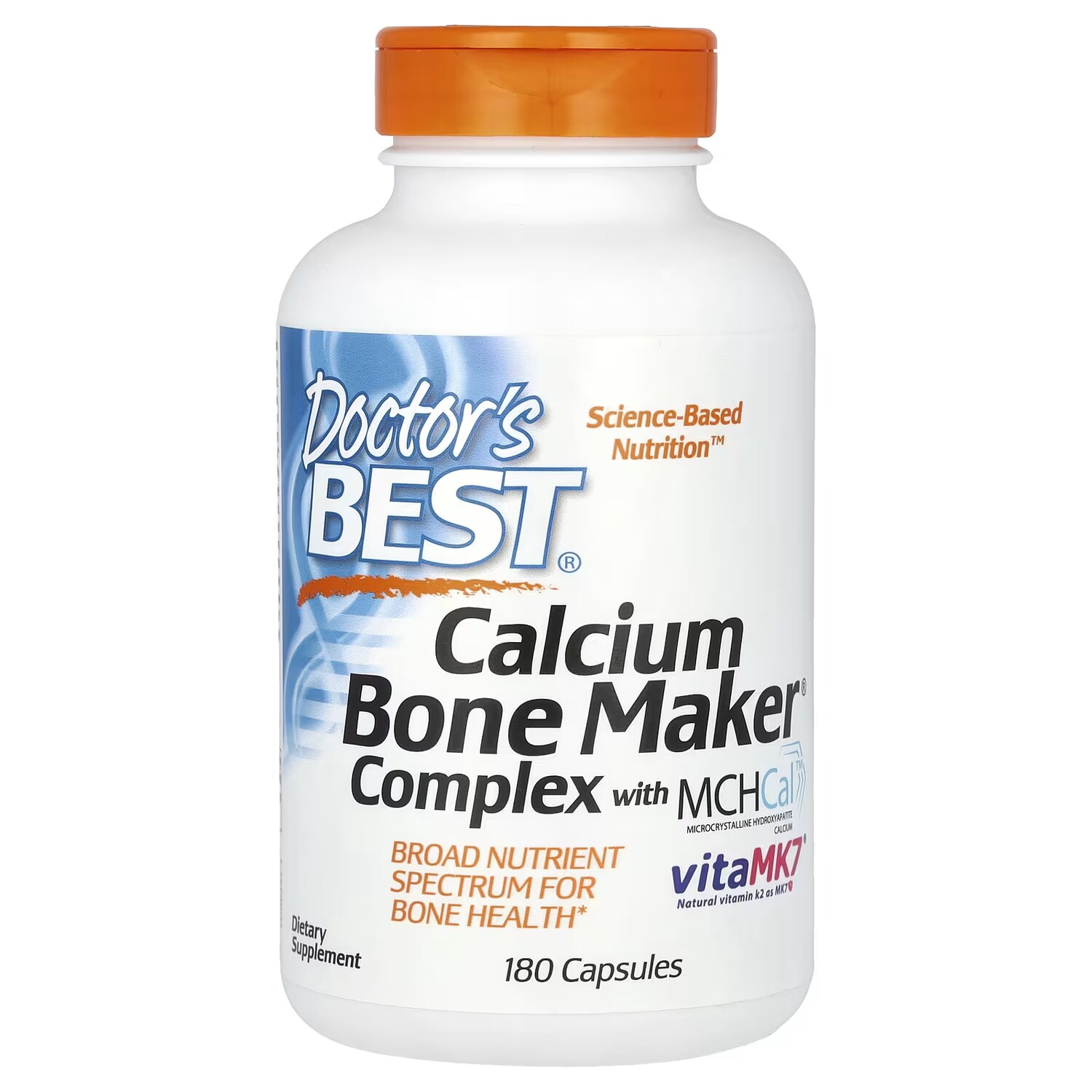 

Комплекс Doctor's Best Calcium Bone Maker с капсулами MCHCal, 180 штук