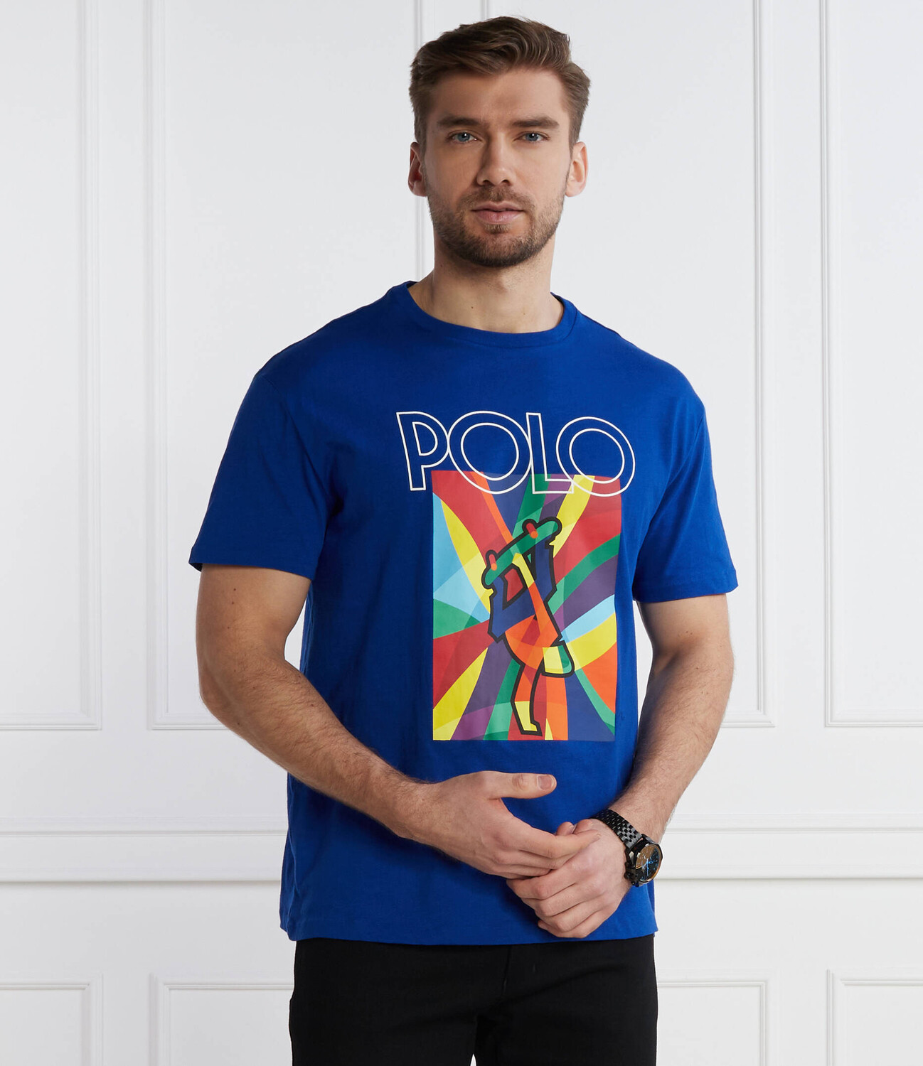Футболка POLO RALPH LAUREN Regular Fit, цвет fiordaliso — фото 3