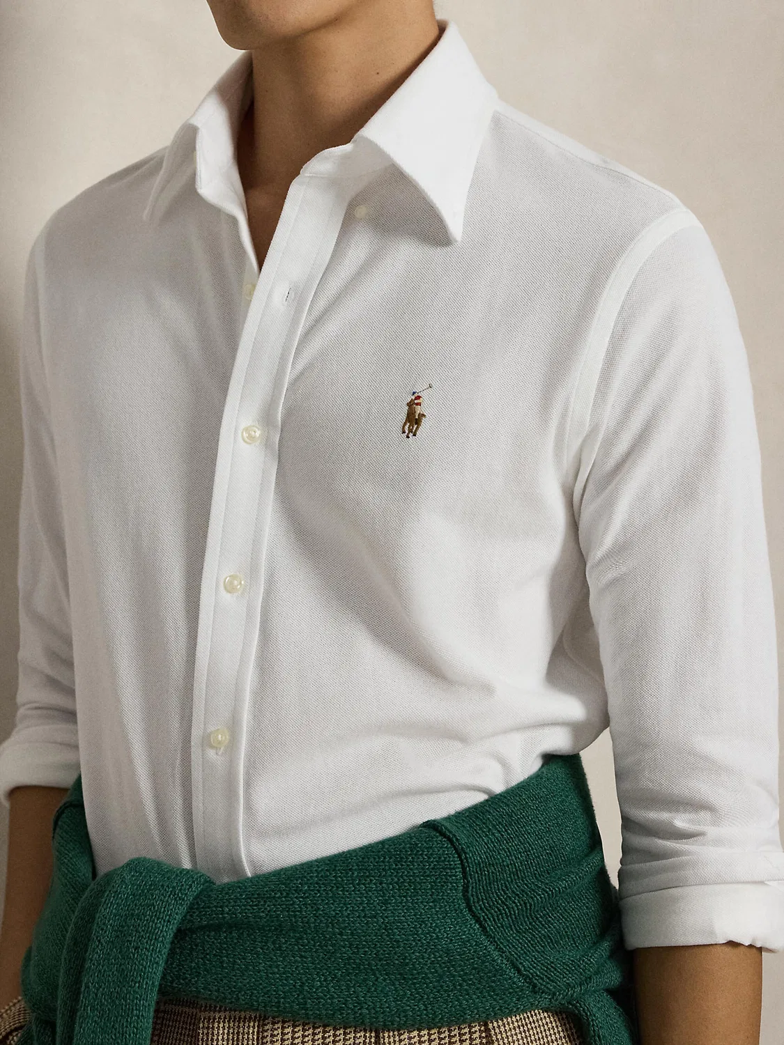 Рубашка приталенного кроя на пуговицах Polo Ralph Lauren, White — фото 2