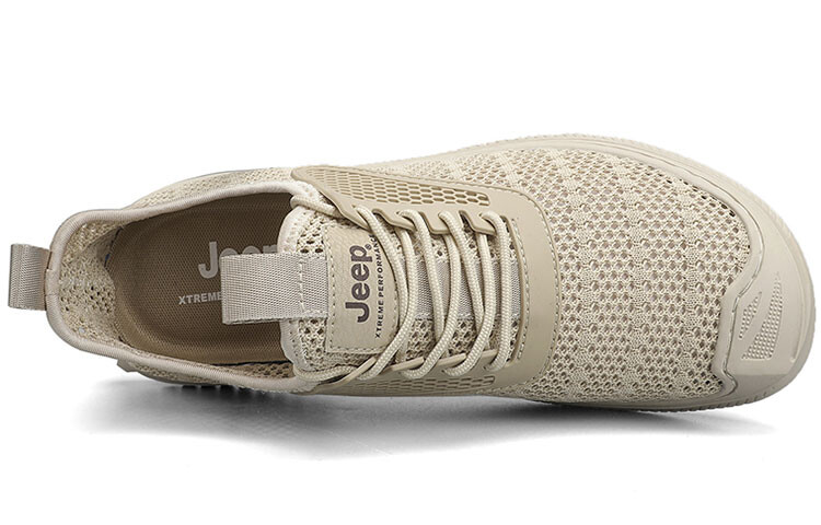 Кроссовки Jeep Lifestyle Shoes Men Low-top Beige/Off-white/Yellow, цвет Sand — фото 4