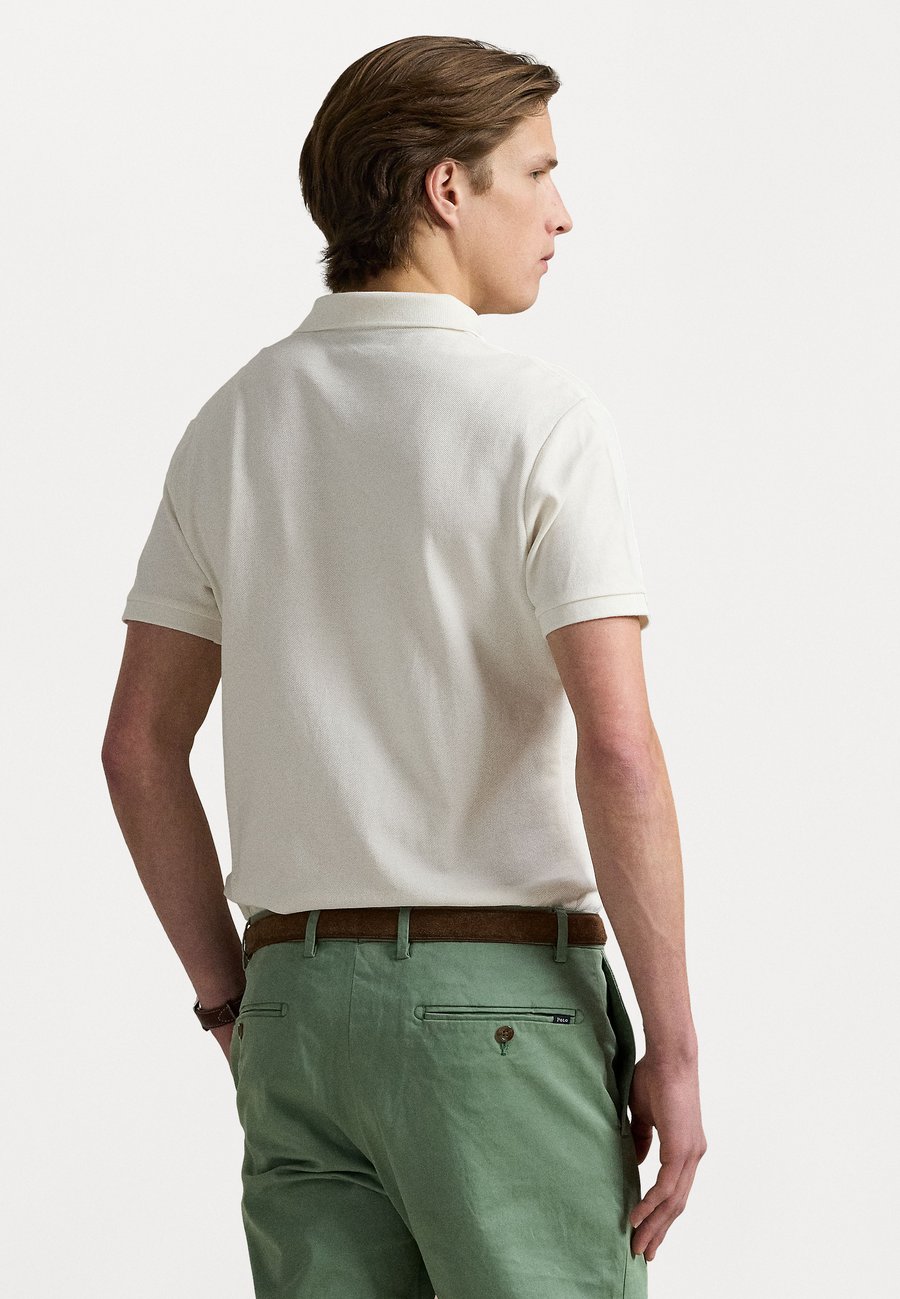 Поло Polo Ralph Lauren SLIM FIT POLO SHIRT, Pale Cream/Off-White — фото 3