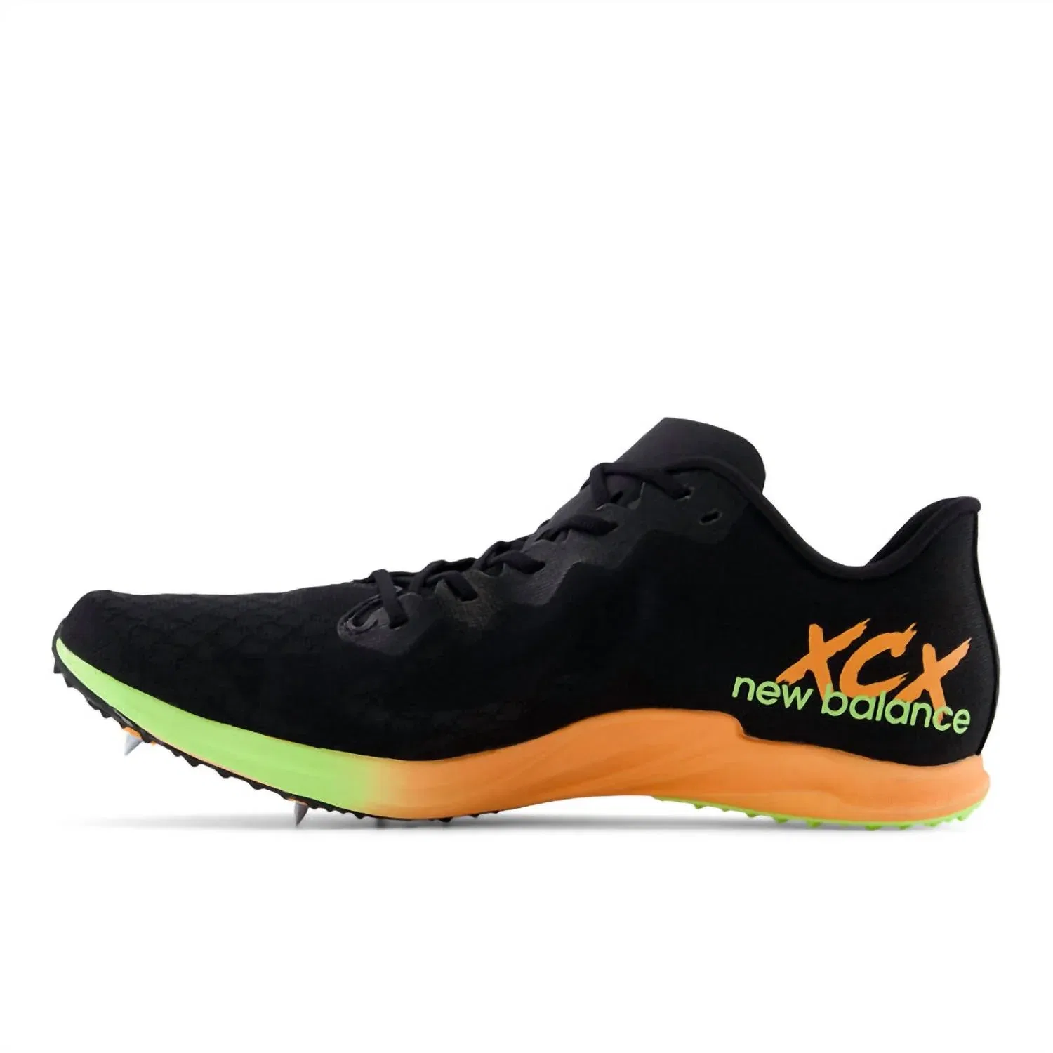 New Balance Мужские кроссовки Fuelcell Supercomp Xc-X в черно-салатовом цвете Glo — фото 2