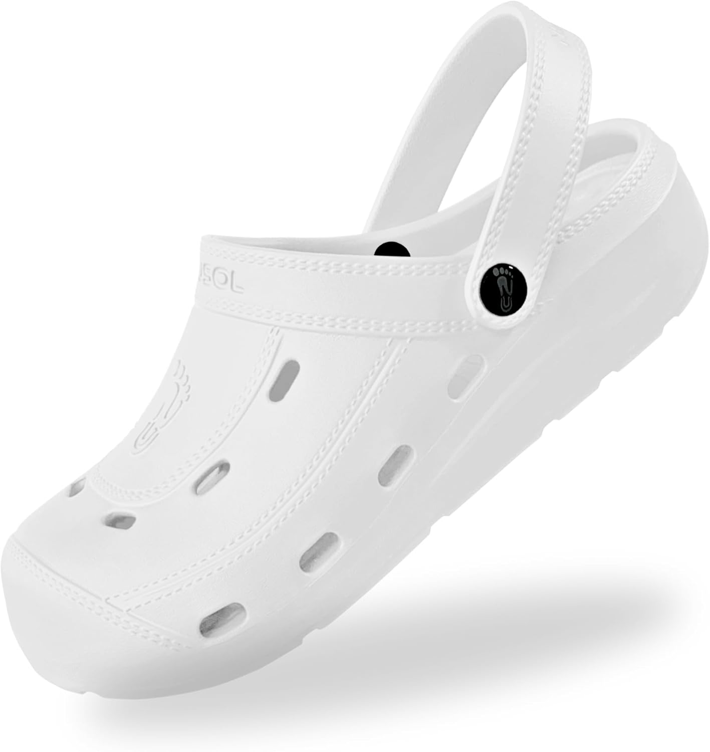 

Унисекс сабо NUUSOL McCall, легкая обувь из пены EVASOL, белый