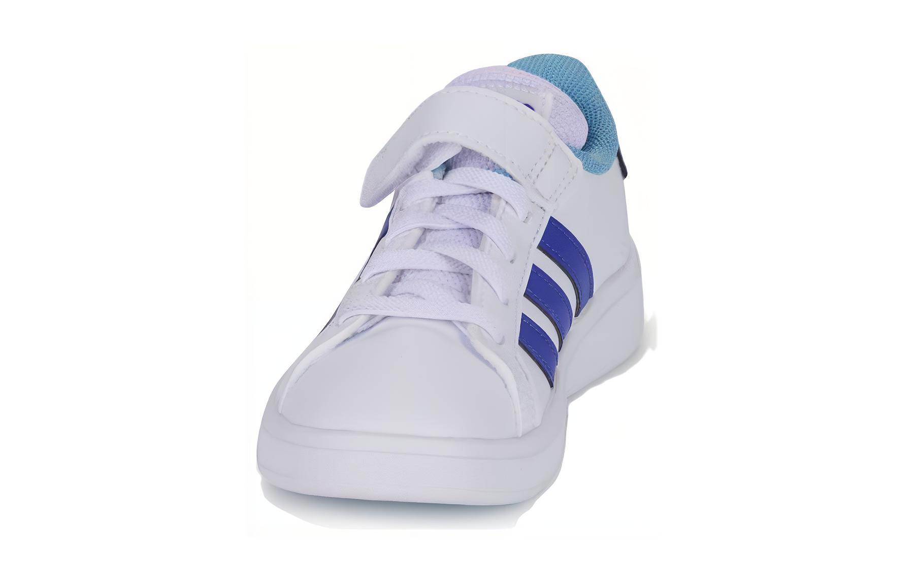 Adidas Grand Court Strap Детская 'Белый Прозрачно-голубой', Белый Голубой — фото 3