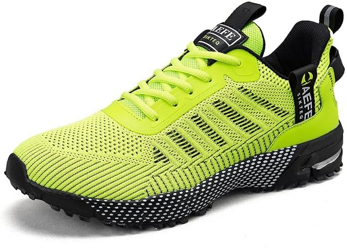 

Hhhchpm Удобные беговые кроссовки больших размеров для мужчин для активного отдыха на улице и повседневной носки, зеленый