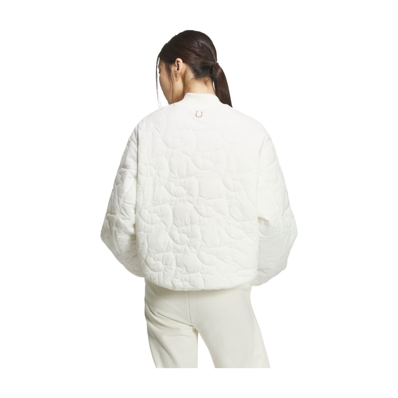 (WMNS) Стеганая куртка adidas, азиатский размер, цвет «CNY Off White» — фото 3