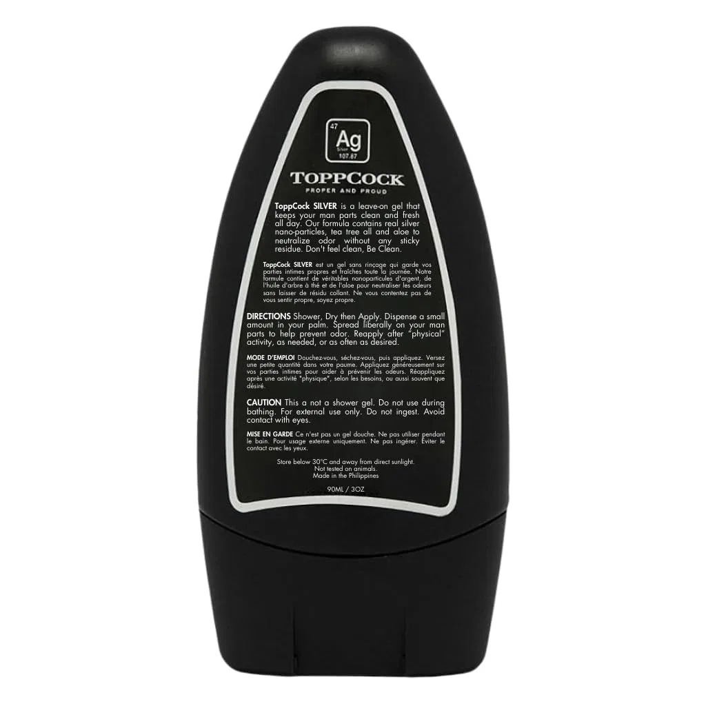 Мужской гигиенический гель ToppCock Silver Leave-On, 90 мл Toppcock — фото 2