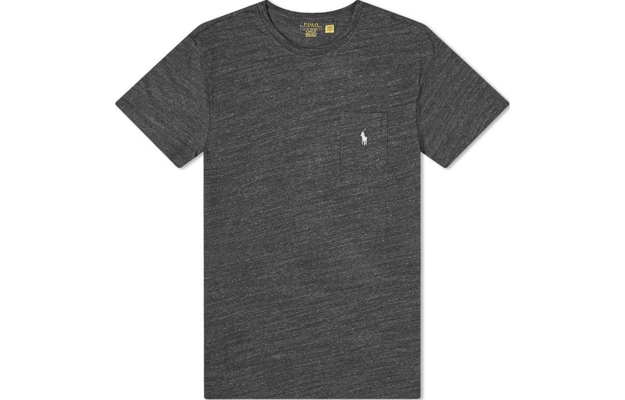 Футболка мужская серая Polo Ralph Lauren — фото 2