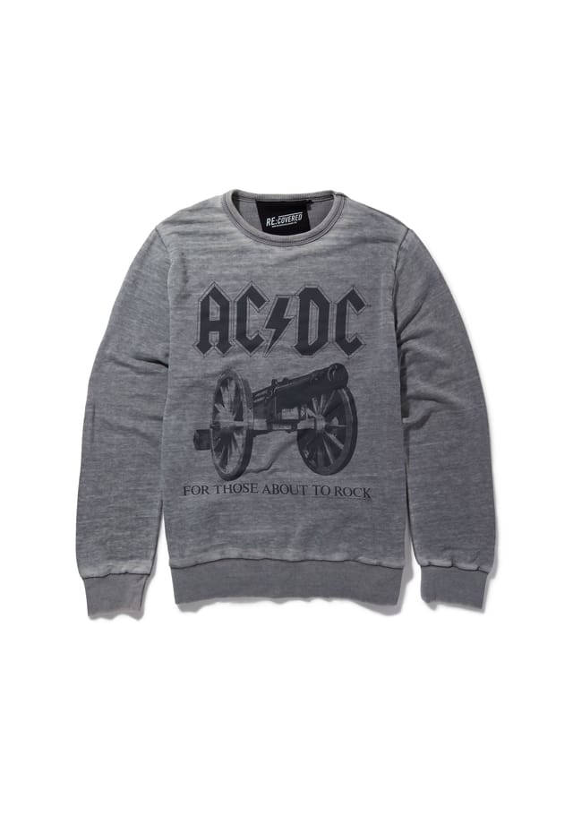

Свитшот AC/DC для тех кто хочет зажечь в классическом дизайне Re:Covered, серый