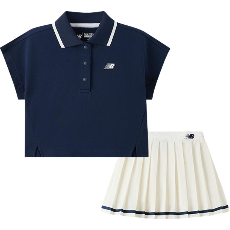 

New Balance Детский комплект с юбкой для детей 3-7 лет navy blue