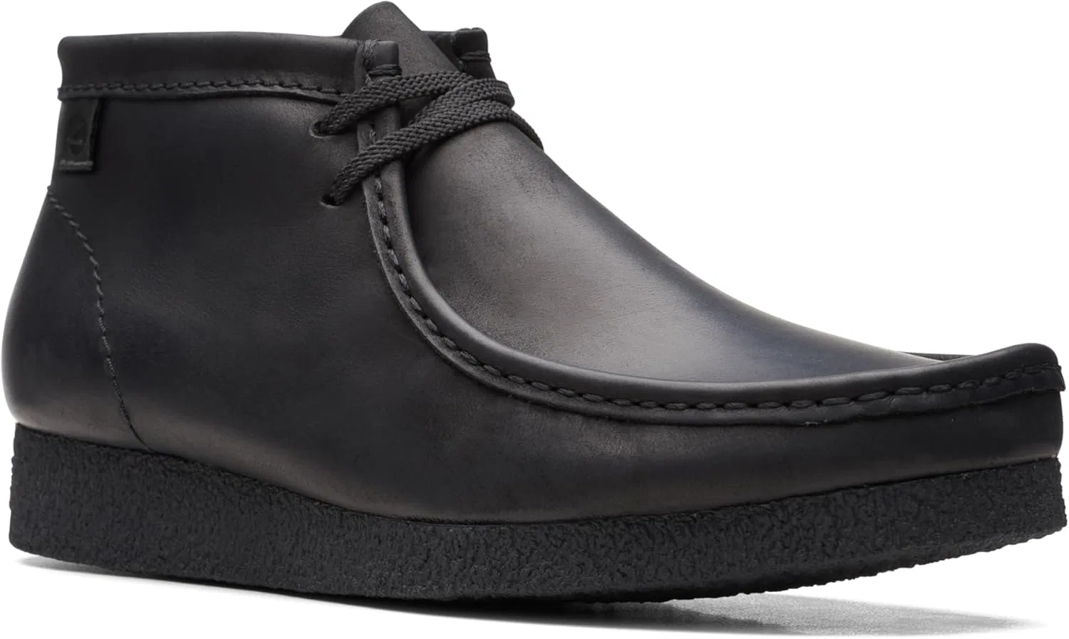 Мужские ботинки Clarks Shacre Chukka, черная кожа, размер 7 EU (широкая ширина) — фото 3