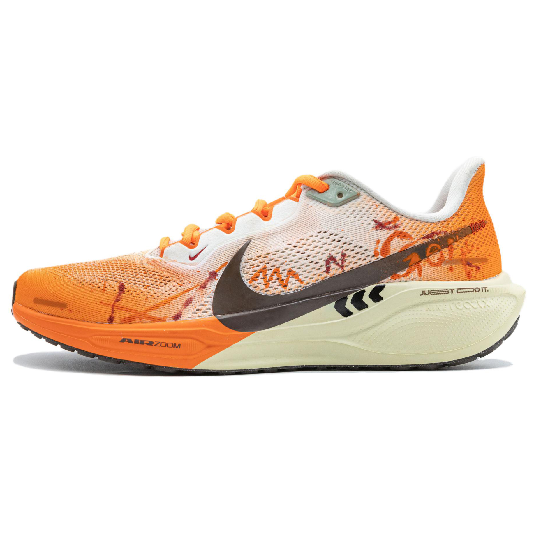 

Nike Кроссовки Zoom Pegasus 41 мужские с низким верхом, бежевые/оранжевые/коричневые