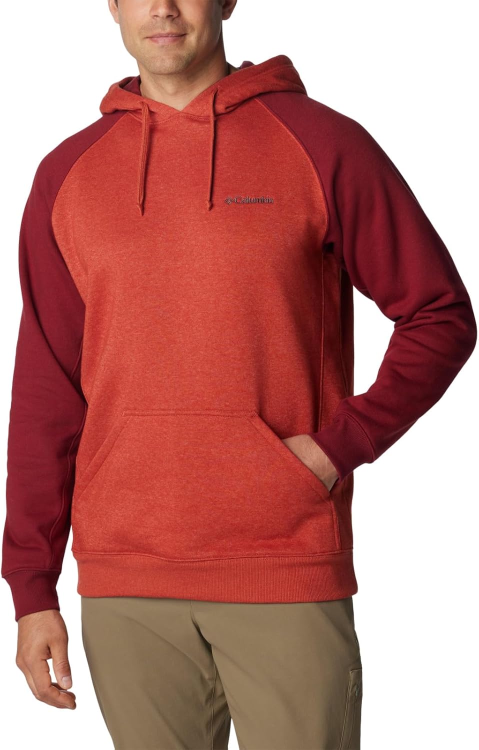 

Толстовка с капюшоном Columbia Men's Big Hart II, Warp Red Heather/Red Jasper