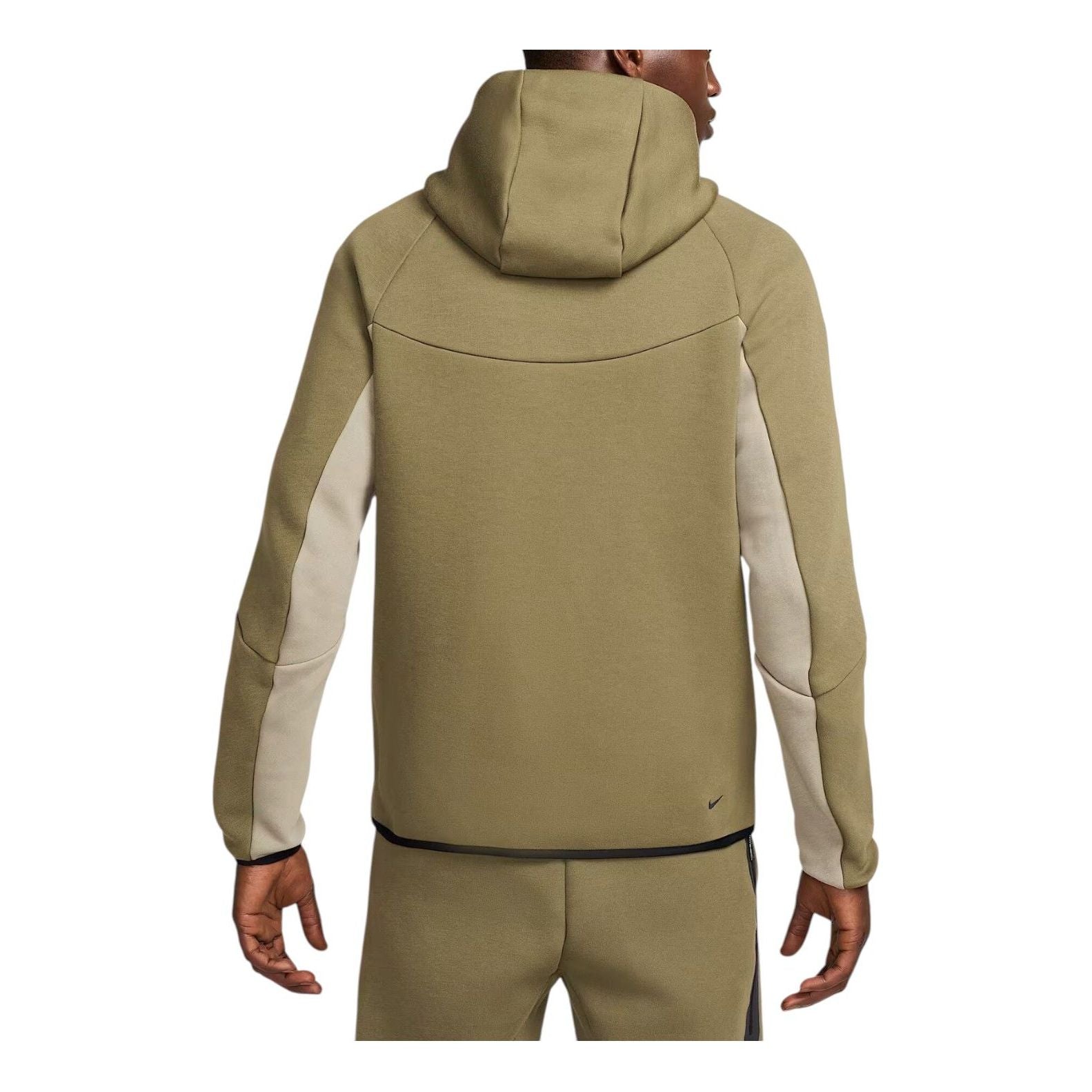 Куртка Nike Tech Fleece Windrunner на молнии, цвет «Medium Olive Light Army Black» — фото 2