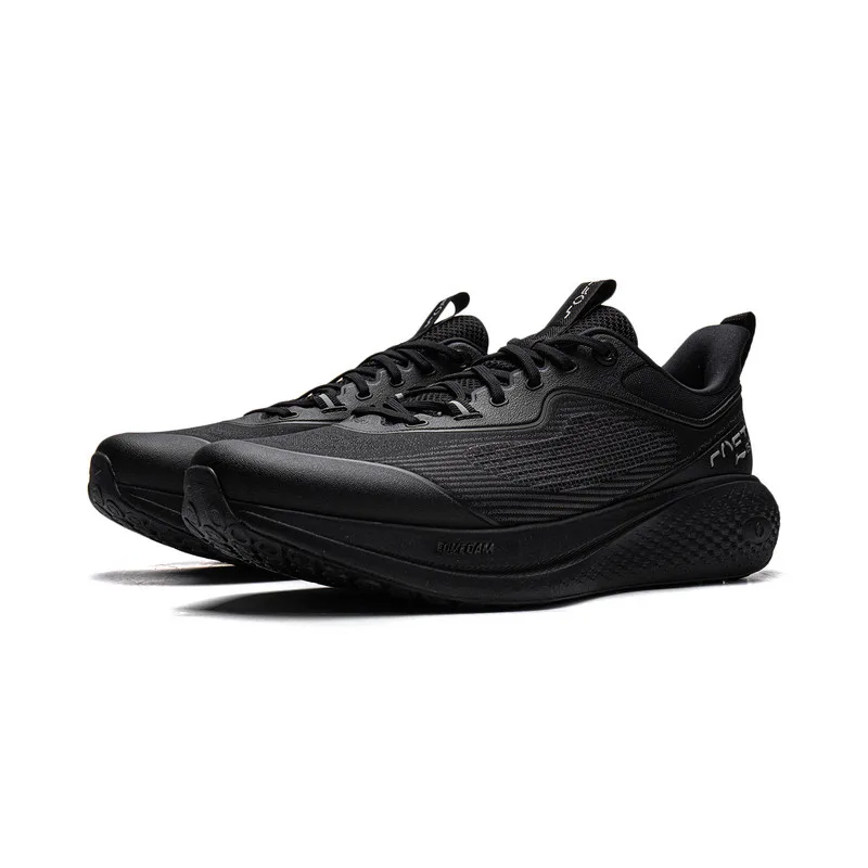 Кроссовки Li-Ning SOFT GO 3 мужские низкие повседневные с амортизацией, поддержкой и отскоком, Black/Black Pine Gray — фото 4