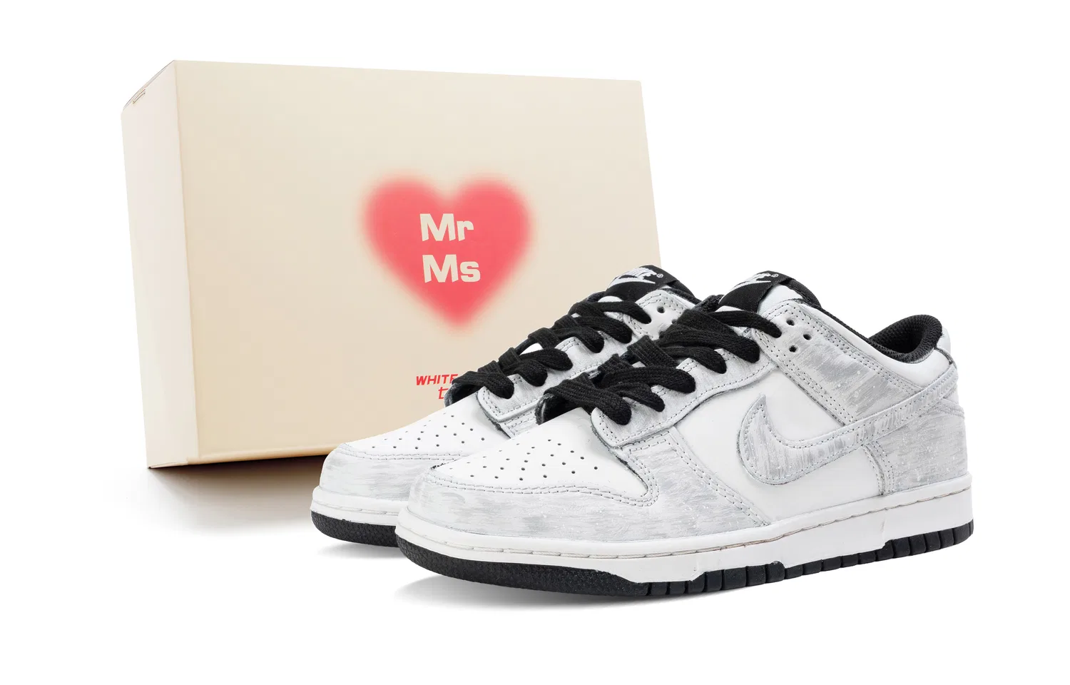 Кроссовки для скейтбординга Nike Dunk Low Leather White Gray