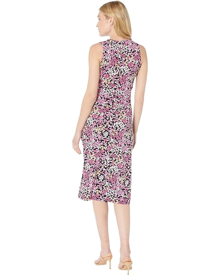 

Платье Michael Kors Print Ruched Skirt Midi Dress, цвет Cerise