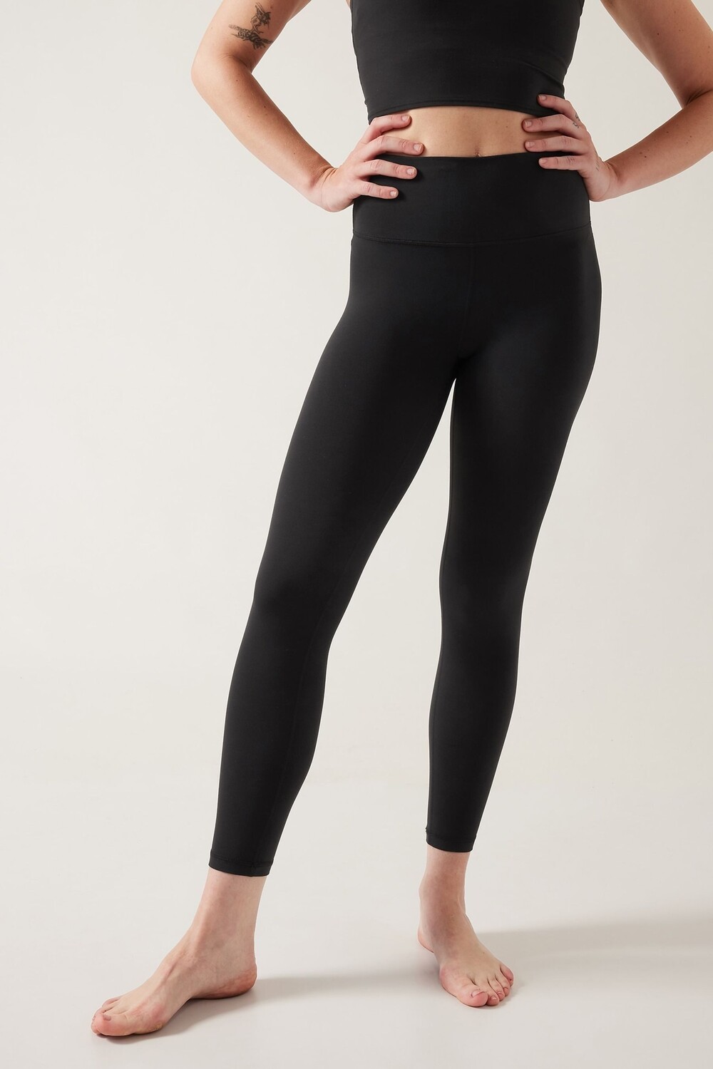 

Леггинсы Transcend 7/8 Athleta, черный