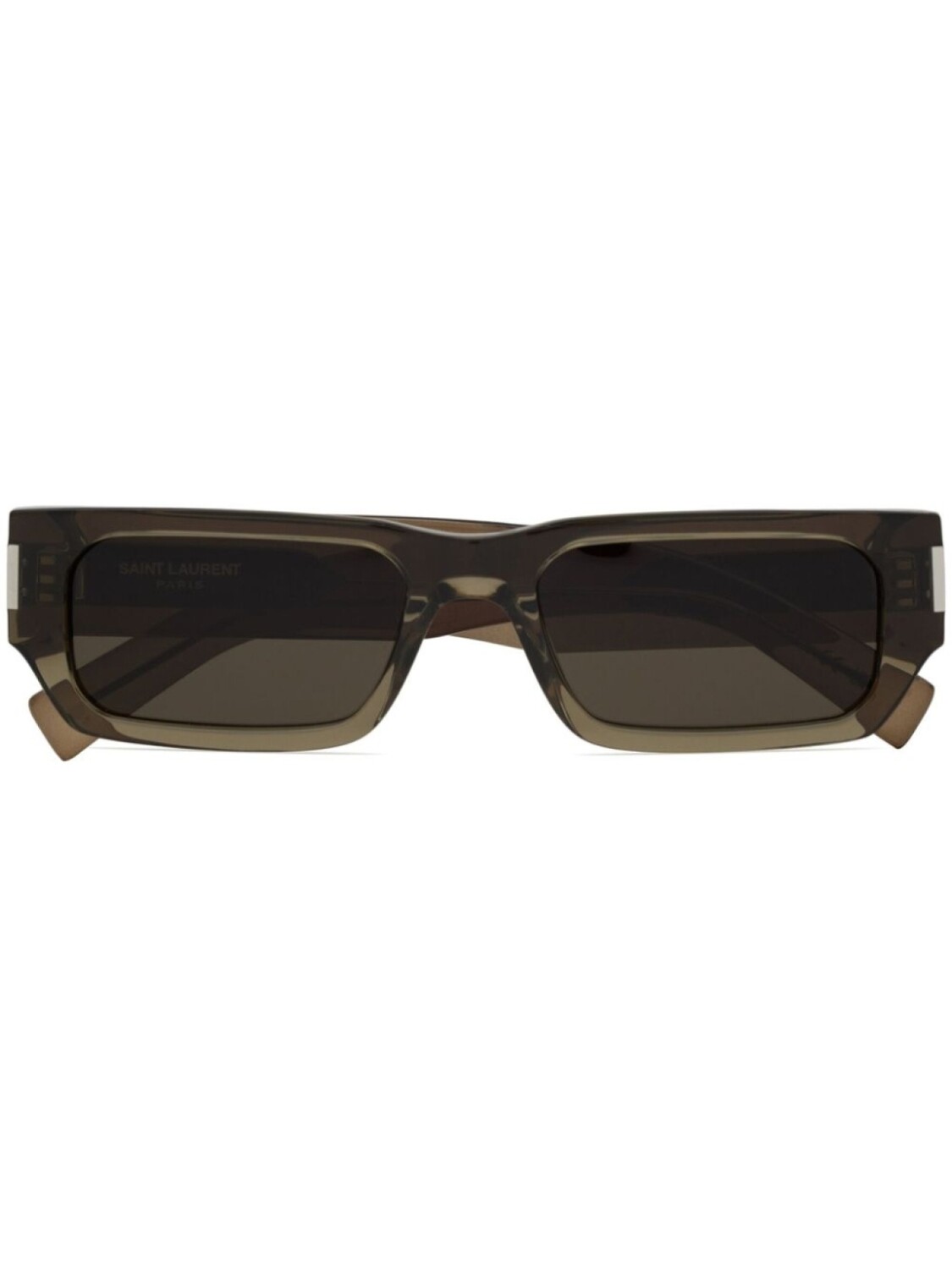 

Saint Laurent Eyewear солнцезащитные очки 660 в прямоугольной оправе, коричневый