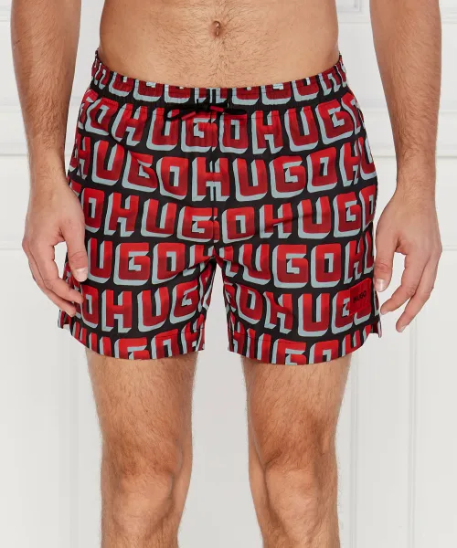 

Пляжные шорты Regular fit Hugo Bodywear, красный