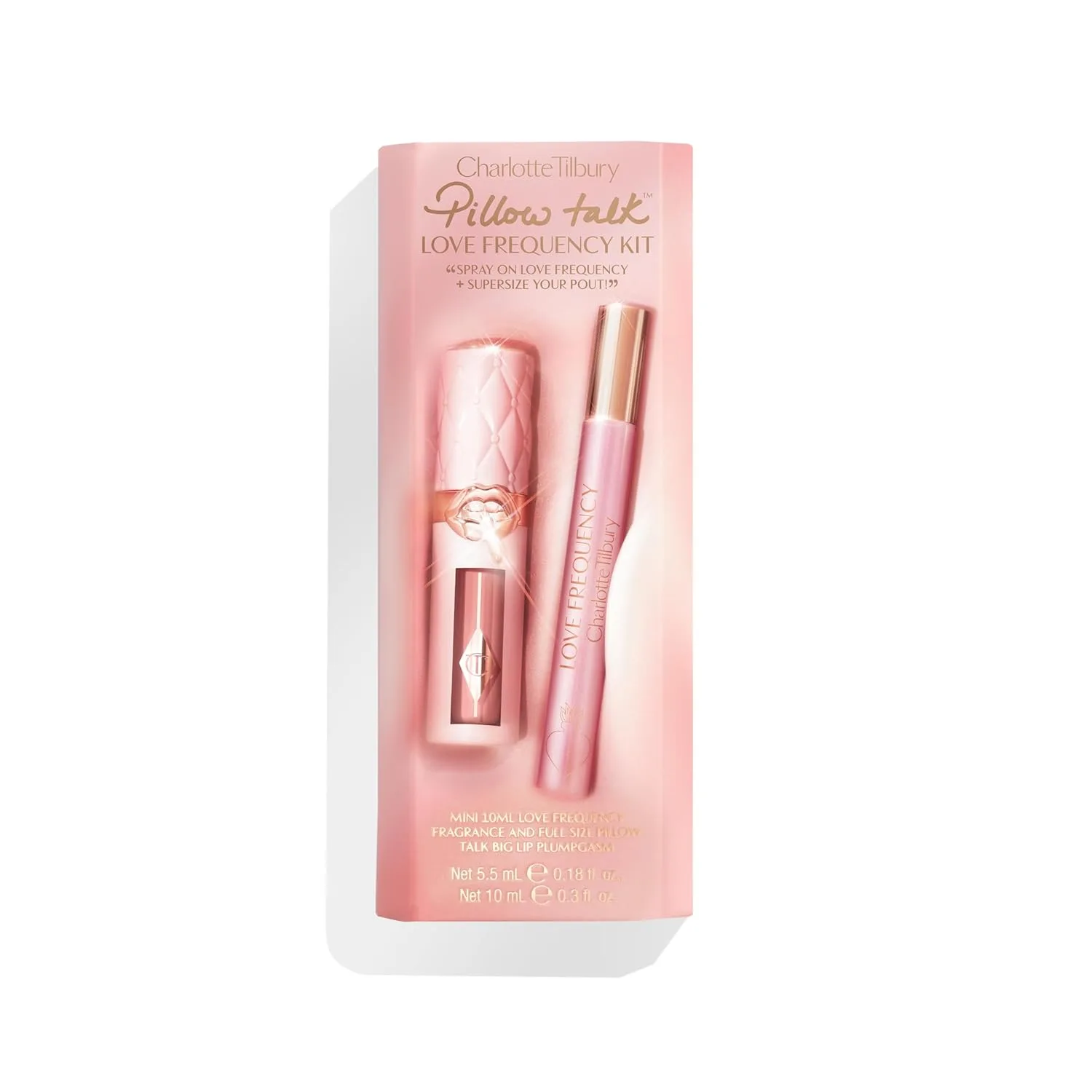 Charlotte Tilbury Big Lip Plumpgasm блеск для губ - подарочный набор Essential - увлажняющий бальзам с гиалуроновой кислотой и технологией Heat + Ice, Pink