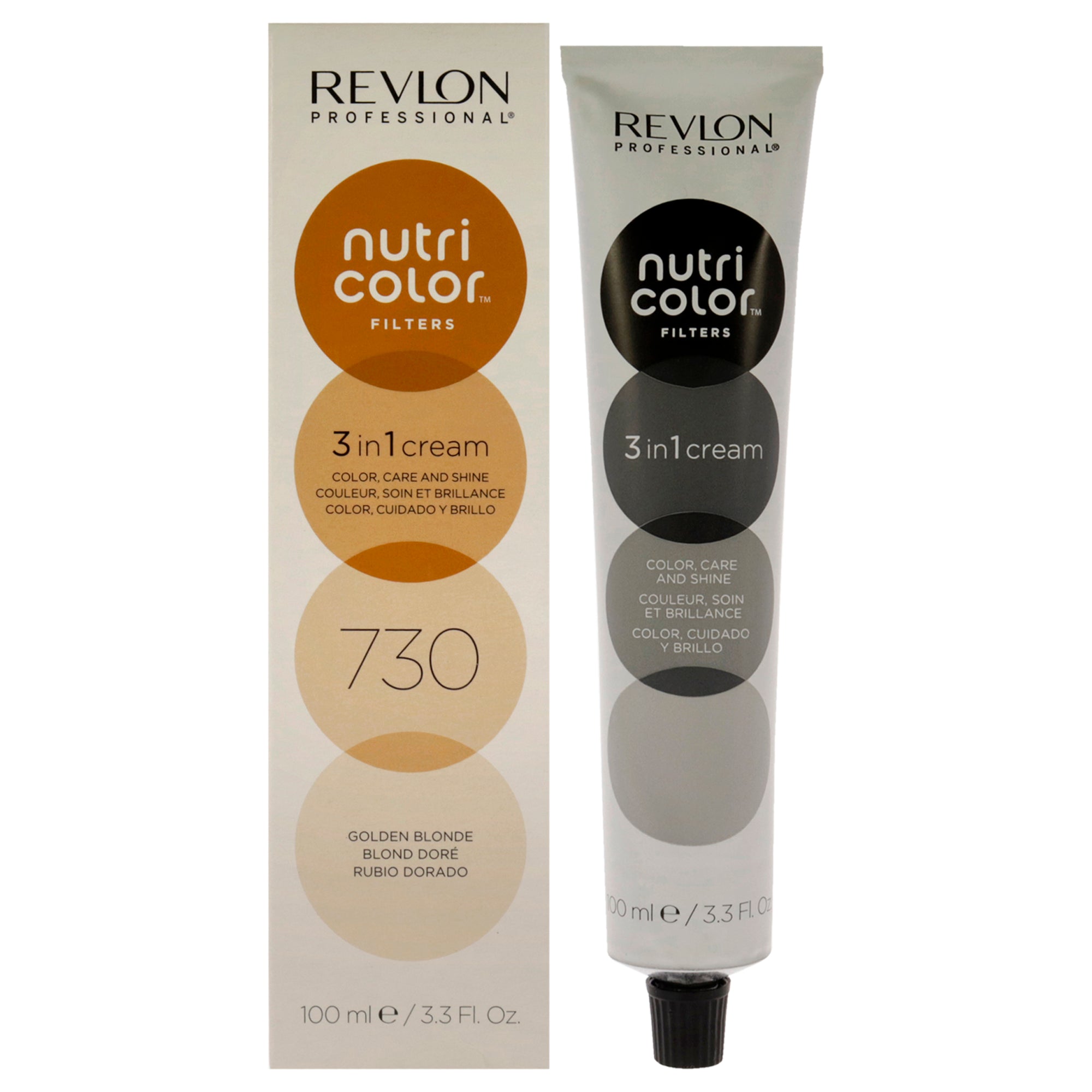 

Крем-краска для волос Nutri Color Cream - 730 Золотистый блонд от Revlon, подходит для мужчин и женщин - 3,3 унции (98 г)