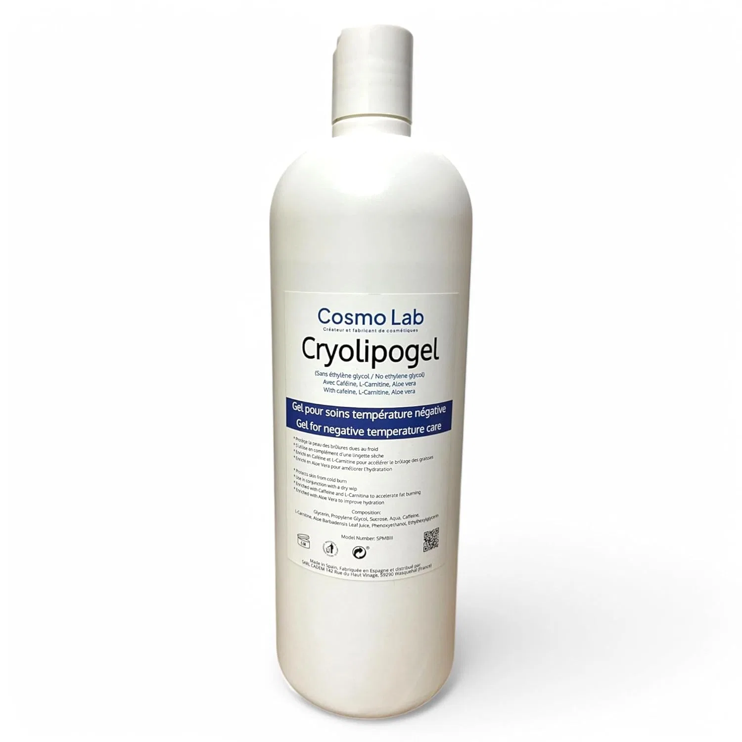 Криолипогель Cryolipogel Dry Membrane Gel Cryolipolyse, 1000 мл Cosmo Lab Clinic — фото 3