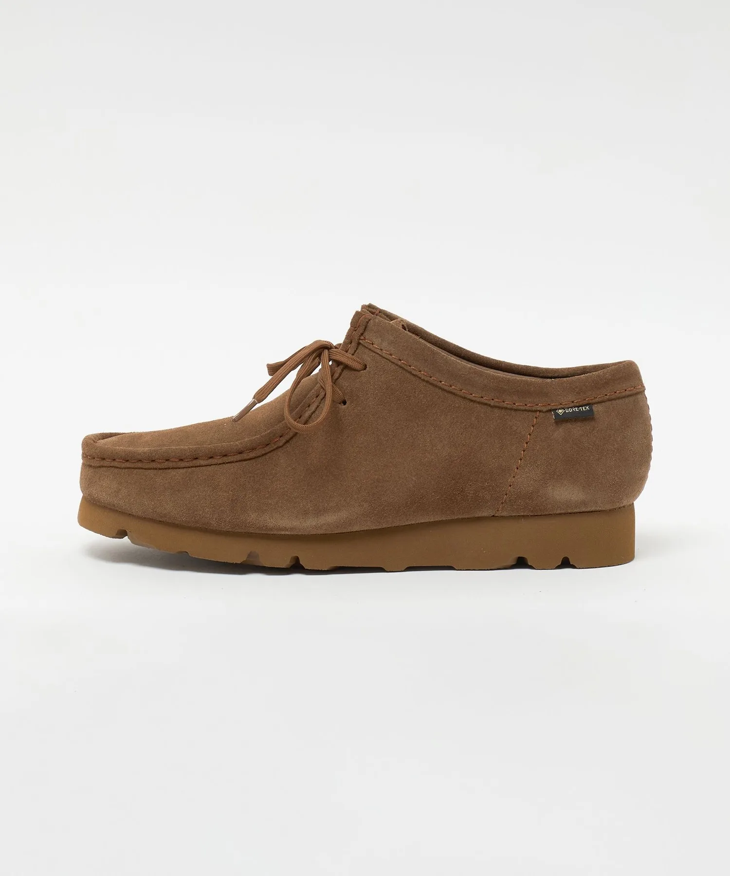 Мужские замшевые ботинки Clarks Originals Wallabee GTX с мембраной коричневые