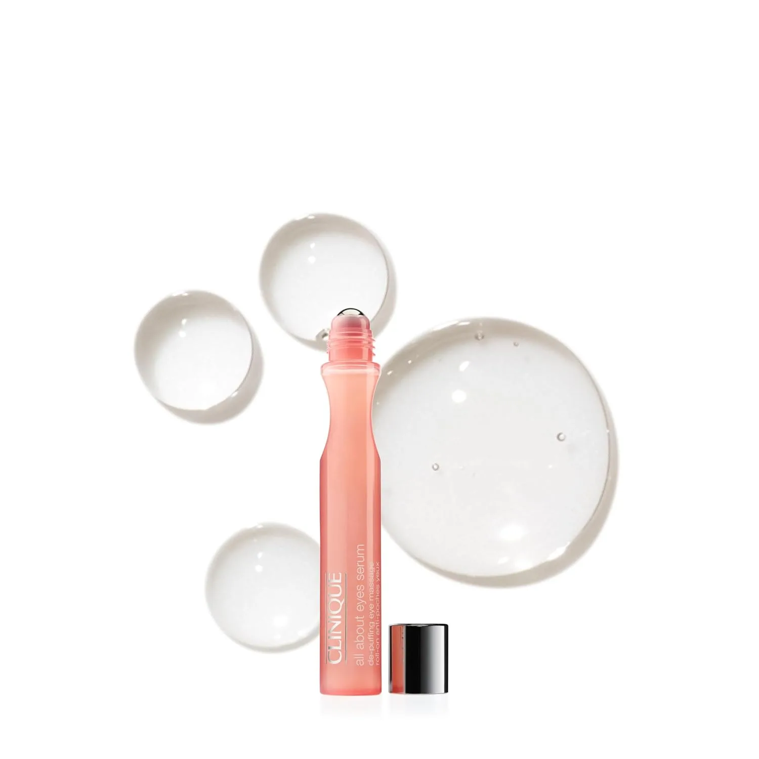Сыворотка для лица Clinique All About Eyes Serum с кофеином для снятия отеков и уменьшения темных кругов под глазами | Увлажняющая, осветляющая и снимающая отеки, 0,5 жидких унций