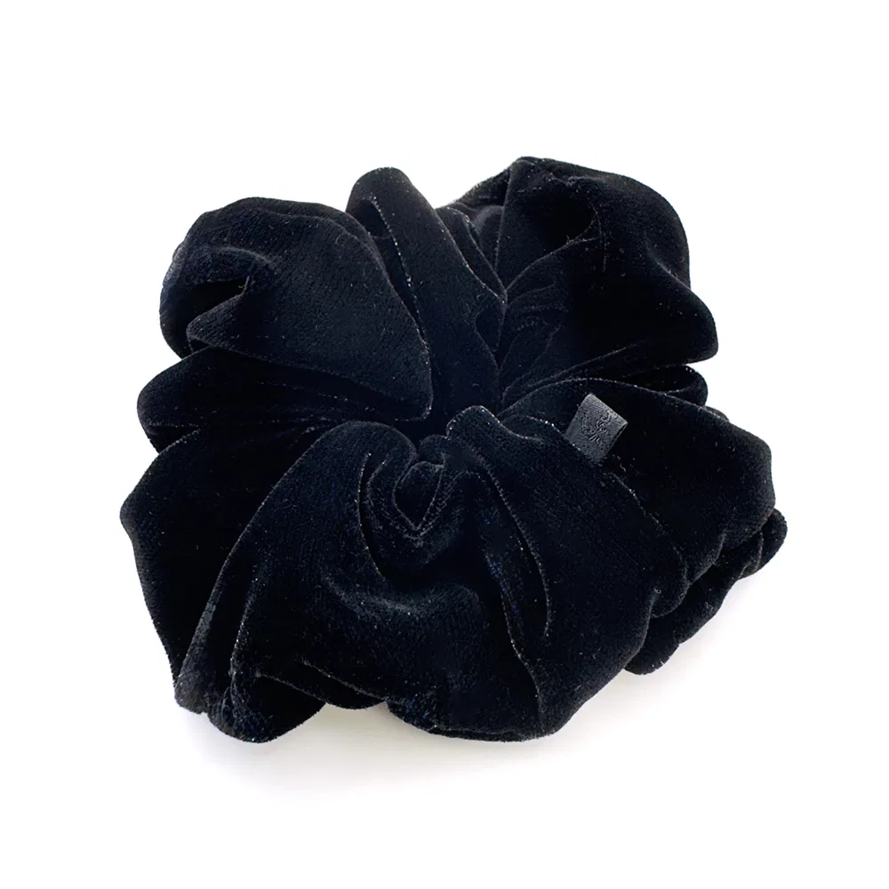 Резинка для волос Shimmer Velvet Hair Scrunchie, вельвет, чёрный