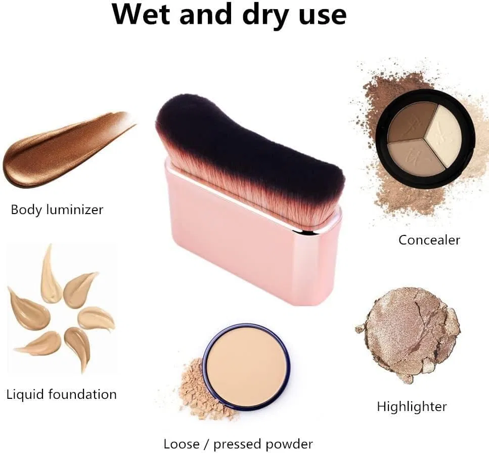 Кисть для тела кабуки Foundation Body Brush Rose Gold Generic — фото 4