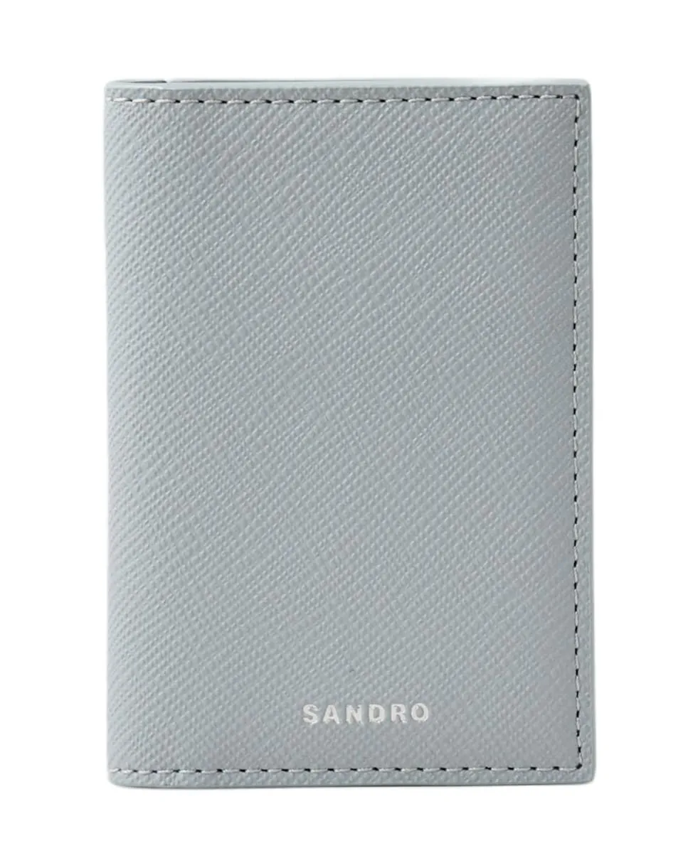 

Мужская кожаная сумка Sandro, светло-голубой