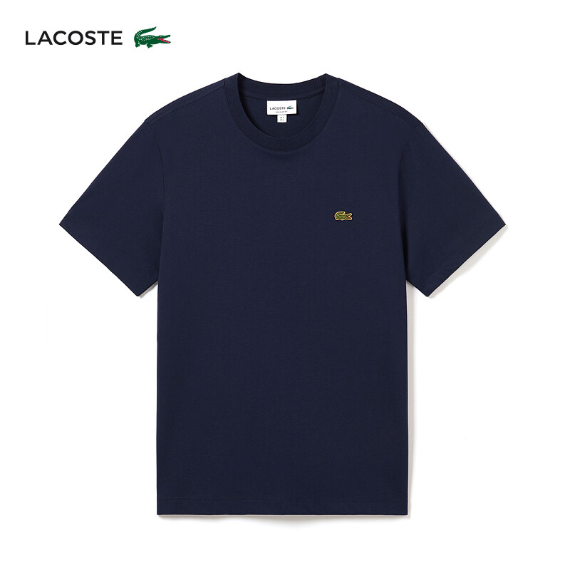 

Футболка мужская Lacoste удобная, темно - синий