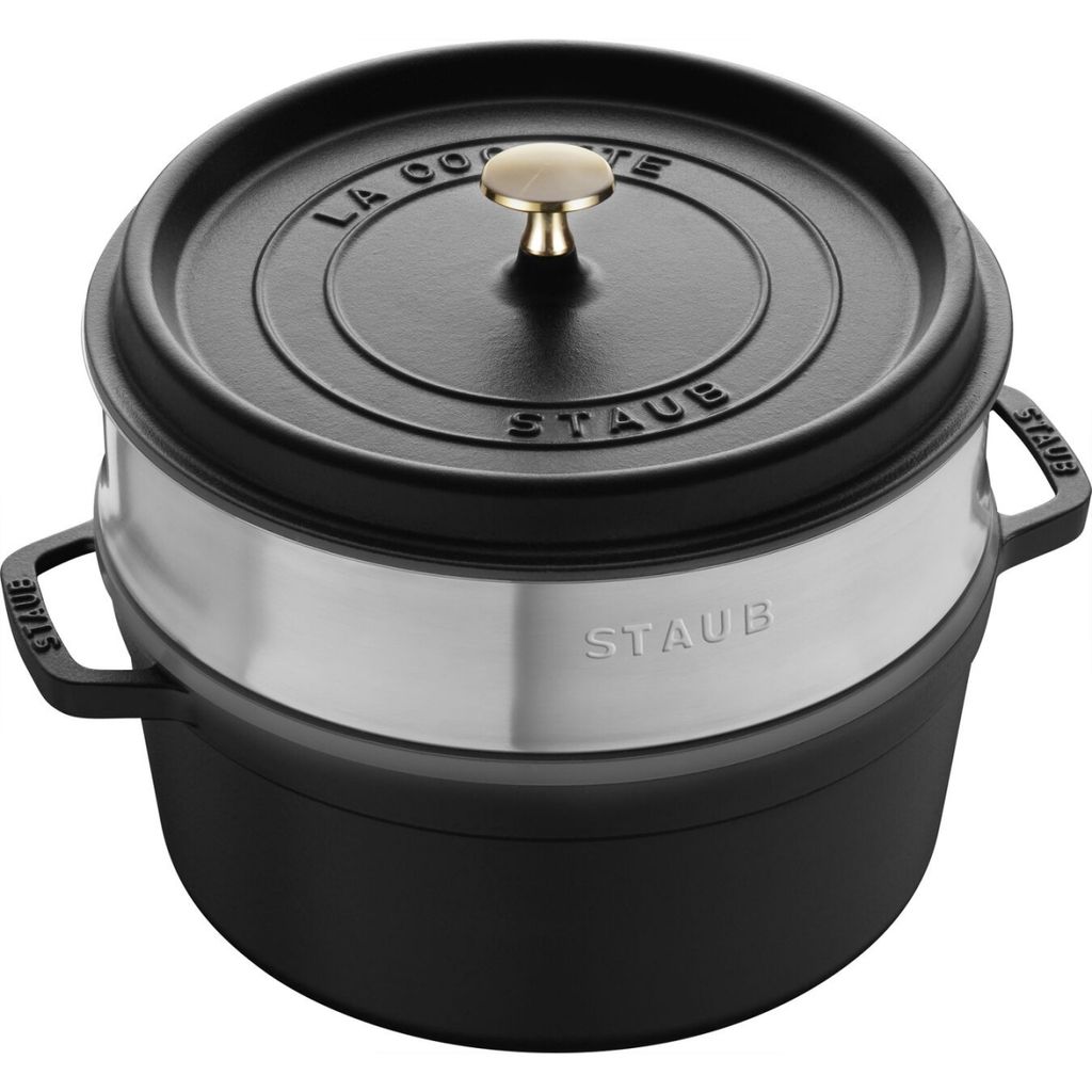 

Кокотка Dust круглая черная 26см Staub