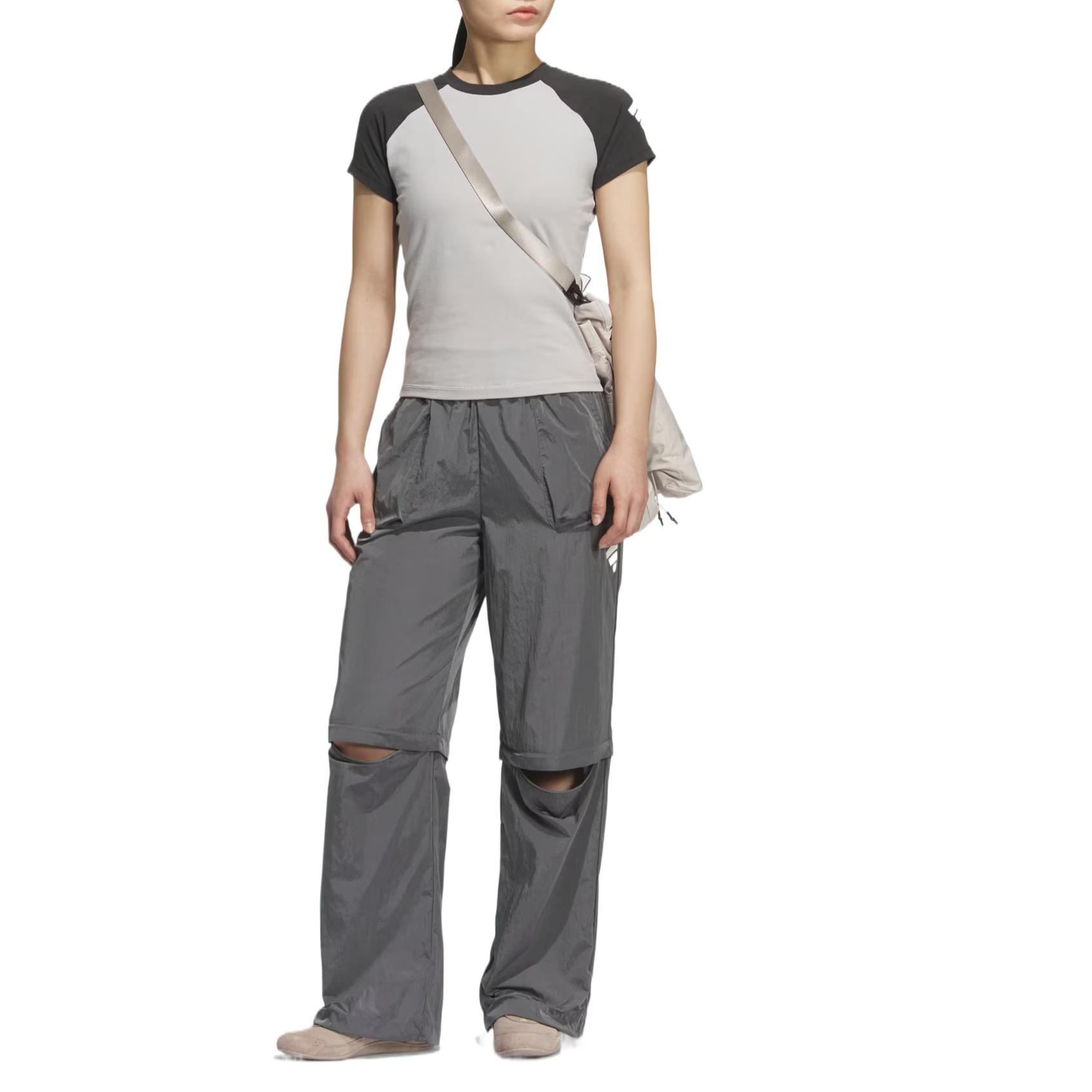 FOS FUTURE STYLE WOVEN PANT повседневные брюки женские gray Adidas, серый — фото 4
