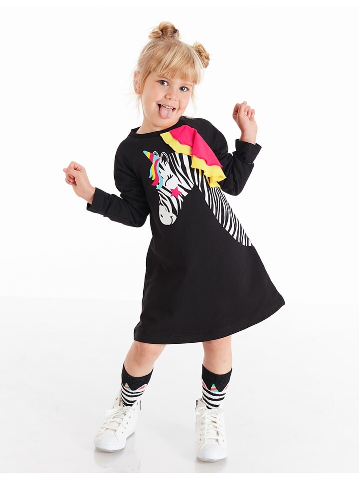 

Платье Denokids Kleid Unicorn Zebra, черный