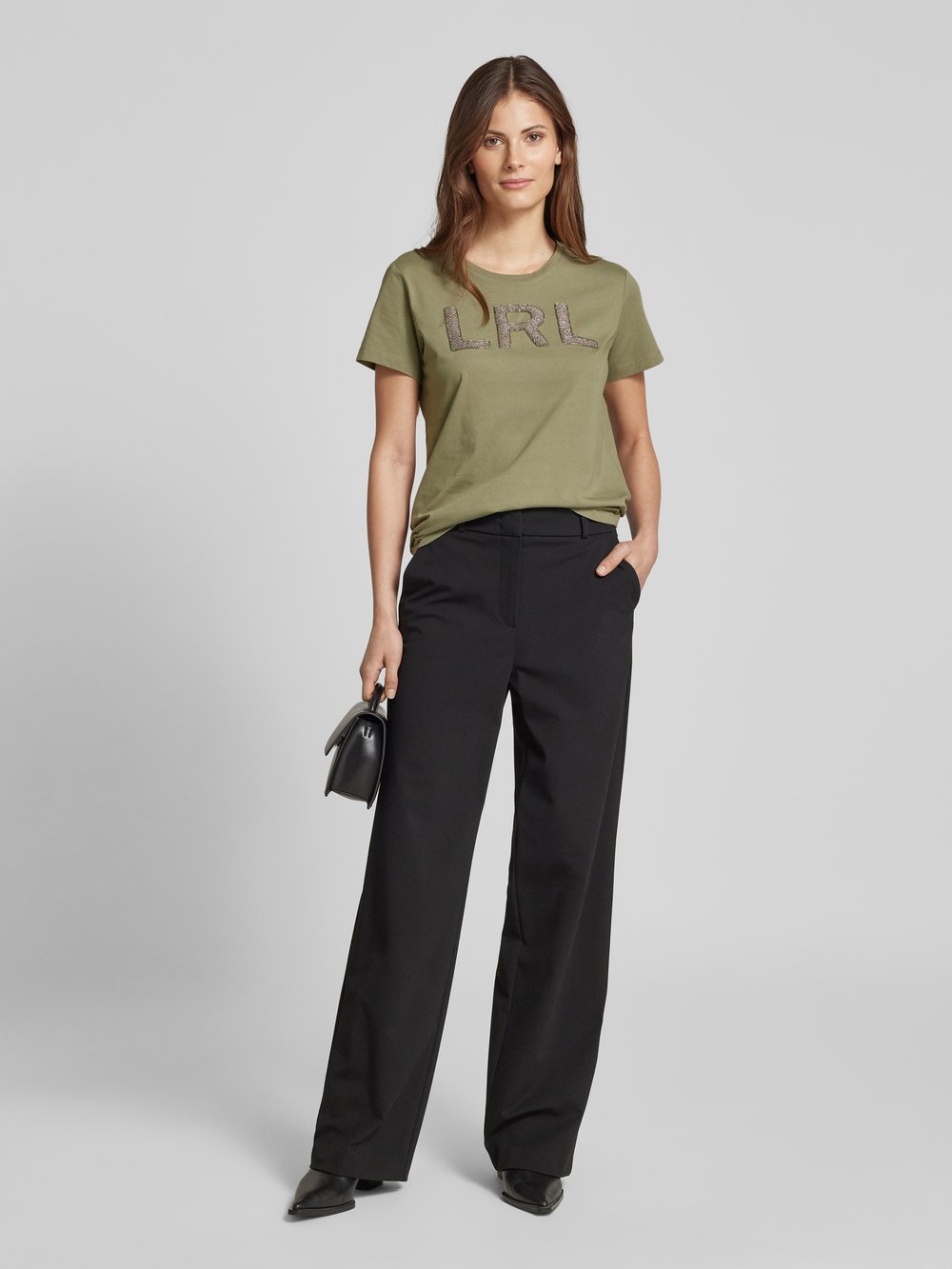 

Футболка с этикеткой, модель «KATLIN» Lauren Ralph Lauren, оливковый