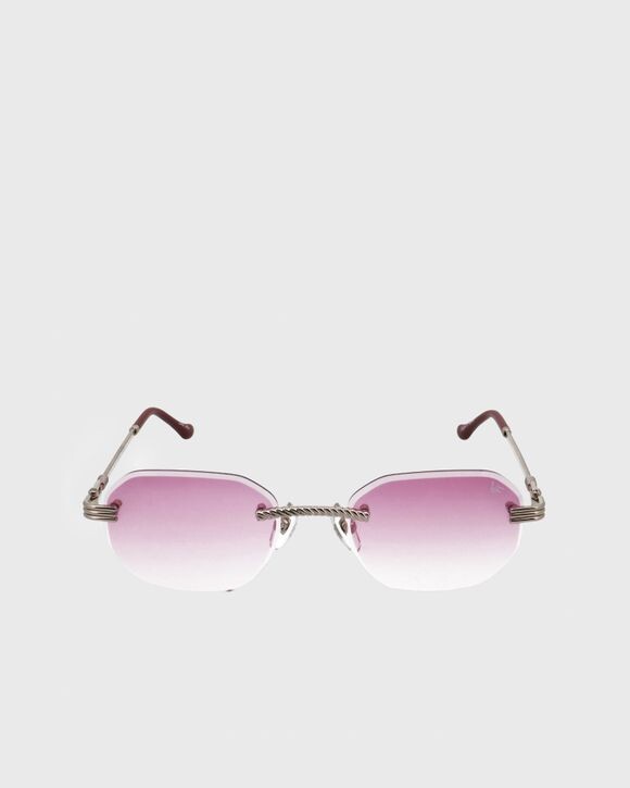 

Солнцезащитные очки Vintage Frames Hustler Drill Mount 24Kt White Gold, цвет white gold/gum drop