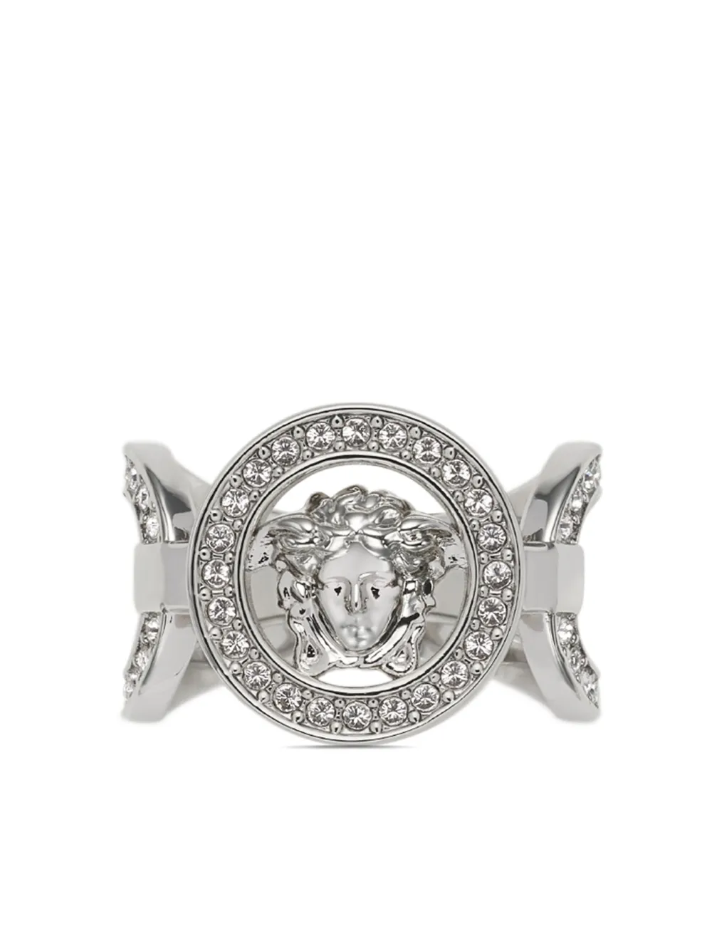

Кольцо Medusa '95 с кристаллами VERSACE, серебяный