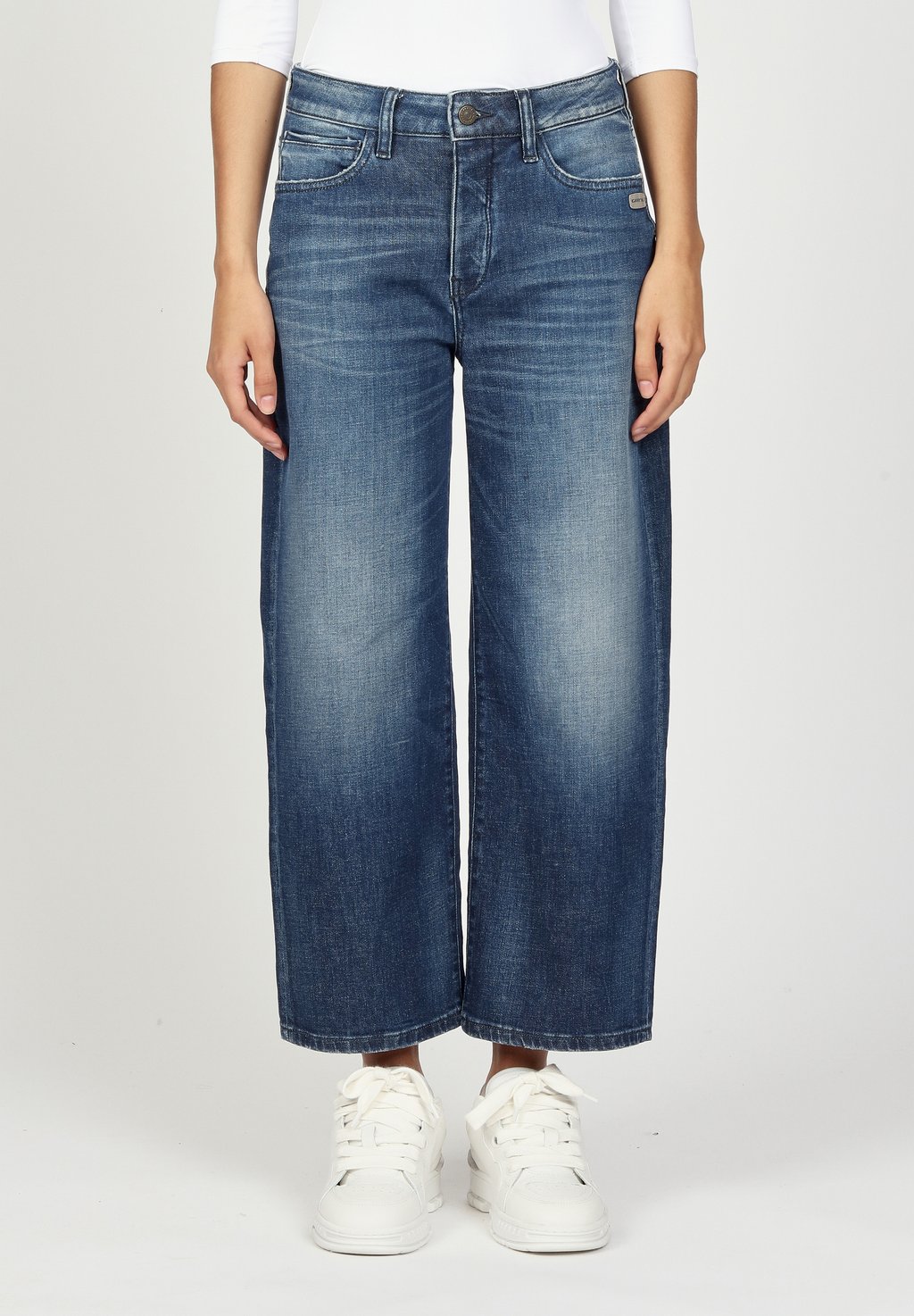 

Расклешенные джинсы JUL CROPPED Gang, деним