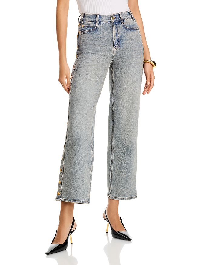 

Джинсы Stassia High Rise Wide Leg в выцветшем средне-синем цвете Generation Love, синий