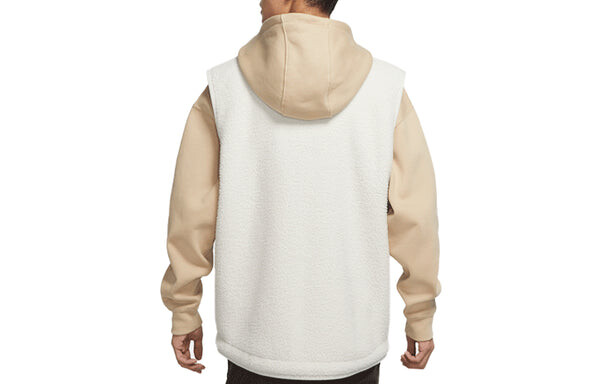 Жилет men's sportswear sport essentials+ embroidered logo fleece zipper mineral gray vest Nike, серый — фото 2