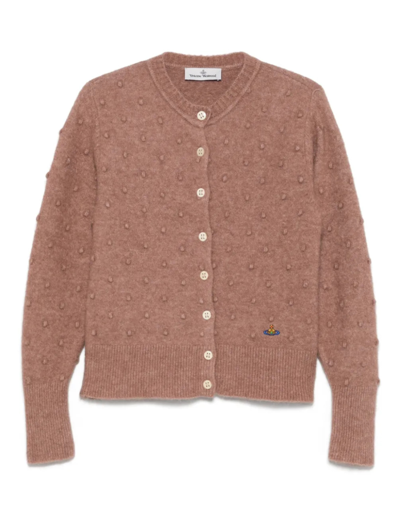 

Vivienne Westwood кардиган из смесовой шерсти, розовый